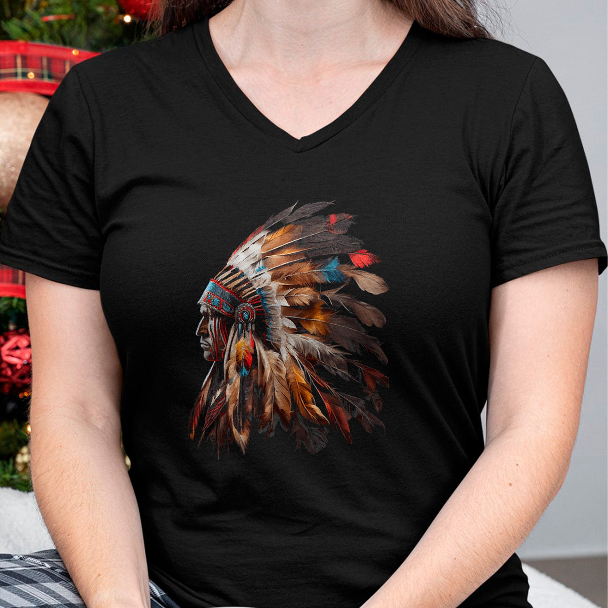 Native American T-Shirts, Vintage Native American Unisex T-Shirt/Hoodie/Sweatshirt HLT00 - Native American Indian Headdress Graphic Tees Men Women