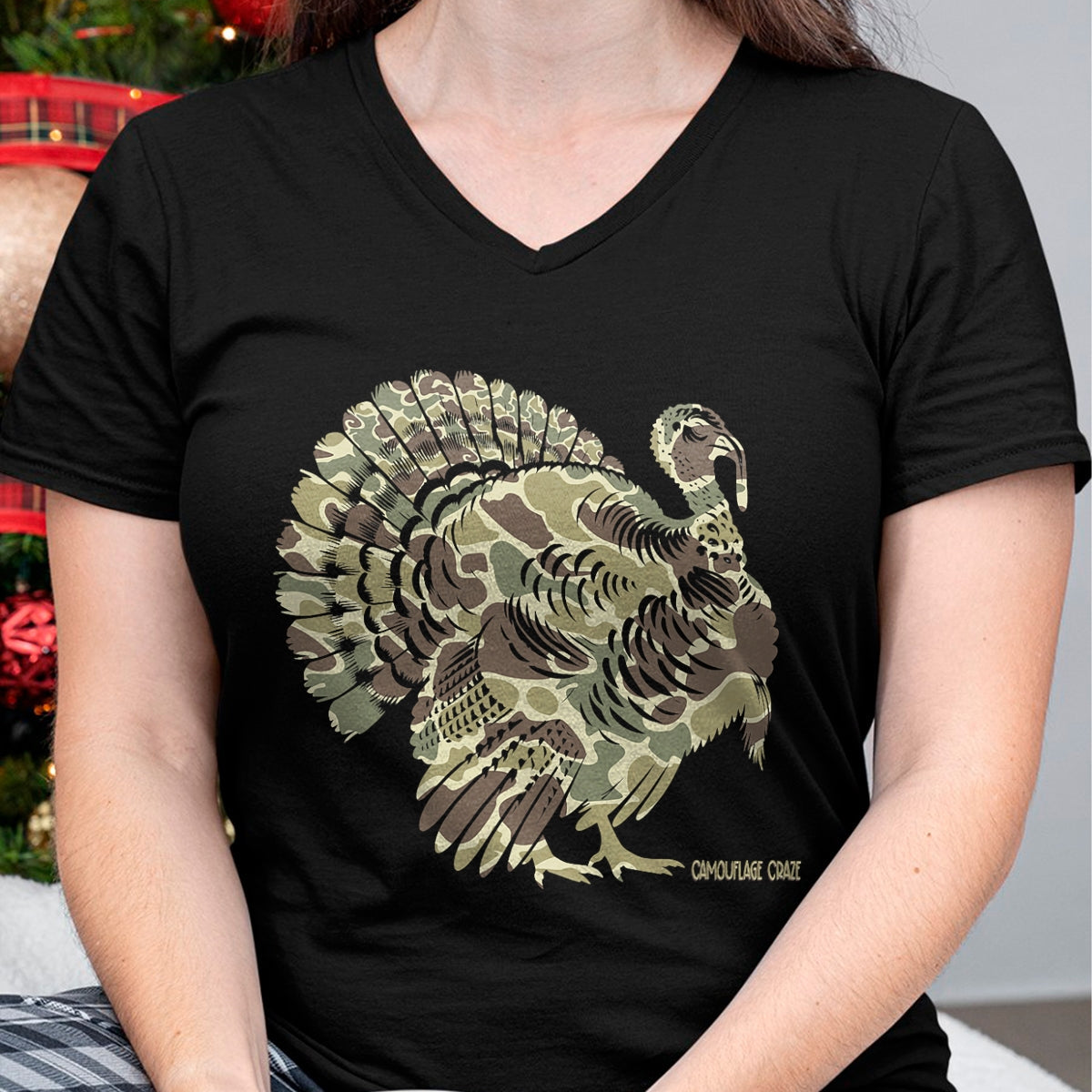 Funny Hunting Shirt, Gift For Hunting Lover Unisex T-Shirt/Hoodie/Sweatshirt HLT00 - Wild Turkey Camouflage Camo Turkey Hunting Camo Hunter T-Shirt