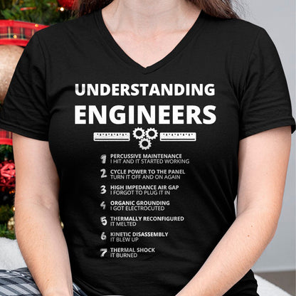 Best Mechanic Life Shirt, Funny Mechanic UnisexT-Shirt/Hoodie/Sweatshirt HLT00 - Understanding Engineers - Funny Sarcastic Engineering Gift T-Shirt Small