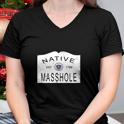 Native American T-Shirts, Vintage Native American Unisex T-Shirt/Hoodie/Sweatshirt HLT00 - Native Masshole Massachusetts MA 1788 Vintage Distressed