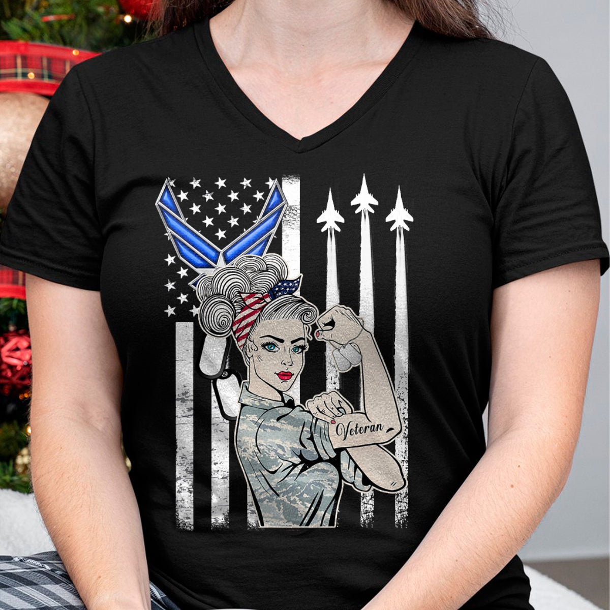 Proud Veteran Shirt, Funny Veteran UnisexT-Shirt/Hoodie/Sweatshirt HLT00 - USAF Air Force Women Proud Shirt, Air Force Veteran Gift T-Shirt