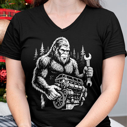 Best Mechanic Life Shirt, Funny Mechanic UnisexT-Shirt/Hoodie/Sweatshirt HLT00 - Funny Mechanic Bigfoot Sasquatch Engine Car Repair T-Shirt