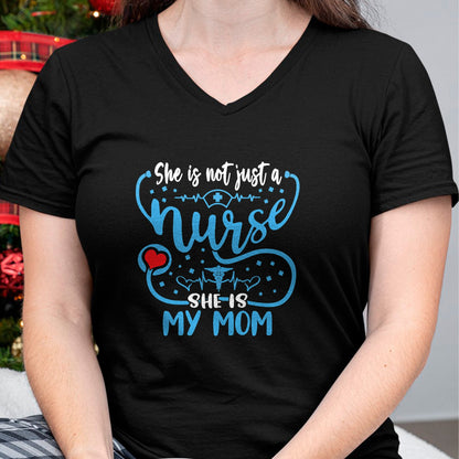Funny Nurse Shirt, Nurse Unisex T-Shirt/Hoodie/Sweatshirt HLT00 - My Mom Is A Nurse Proud Nurse's Son Daughter RN LPN Family T-Shirt