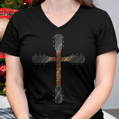 Guitar Lover Shirt, Funny Guitar UnisexT-Shirt/Hoodie/Sweatshirt HLT00 - Cute Faith Christian Guitar Cross T-Shirt  Funny Musician Gift for Unisex-Adults, Black, Short Slee