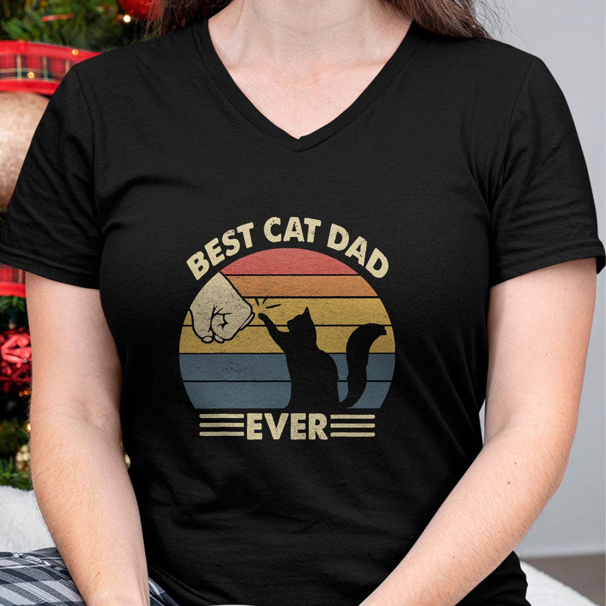 Gift for Dad Shirt, Funny Dad Unisex T-Shirt/Hoodie/Sweatshirt HLT00 – Cat-Shirt Men Best Cat Dad Ever Funny Dad T-Shirt