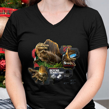 Best Dinosaur Lover Shirt, Funny Dinosaur UnisexT-Shirt/Hoodie/Sweatshirt HLT00 - Jurassic World Rebirth Spinosaurus Defend Territory T-Shirt