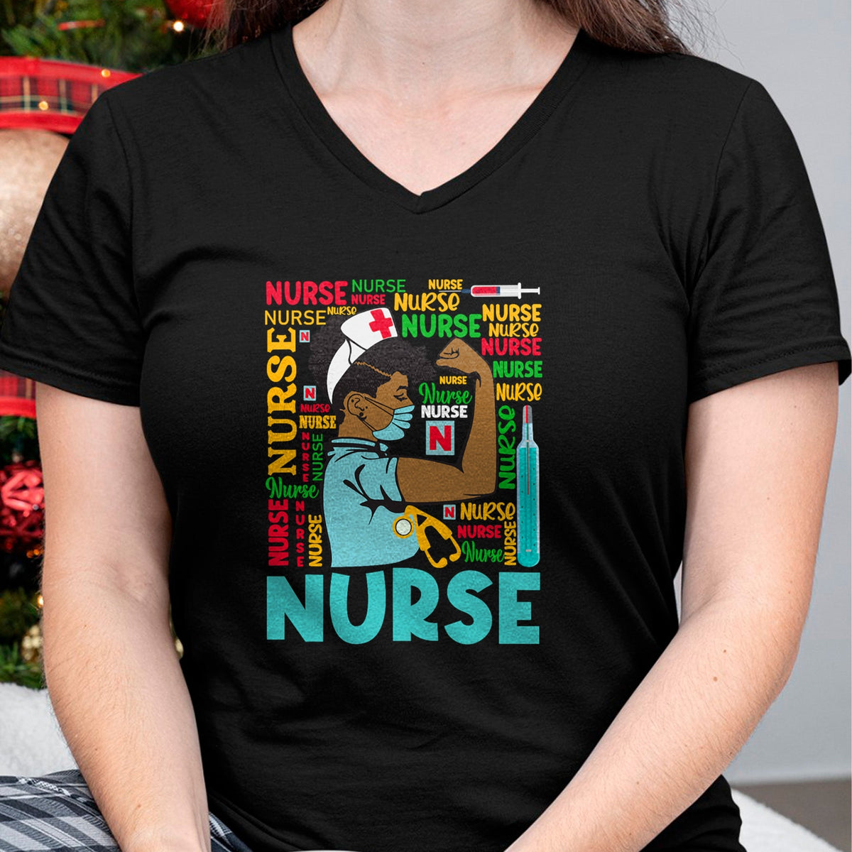 Funny Nurse Shirt, Nurse Unisex T-Shirt/Hoodie/Sweatshirt HLT00 - Womens Dy Black Nurse 2020 Costume Black History Month Gifts T-Shirt