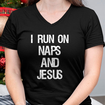 Christian Tee, Christian Faith Unisex T-Shirt/Hoodie/Sweatshirt HLT00 - Funny Run On Nap & Jesus Christ Sayings Christian T-Shirt (2)