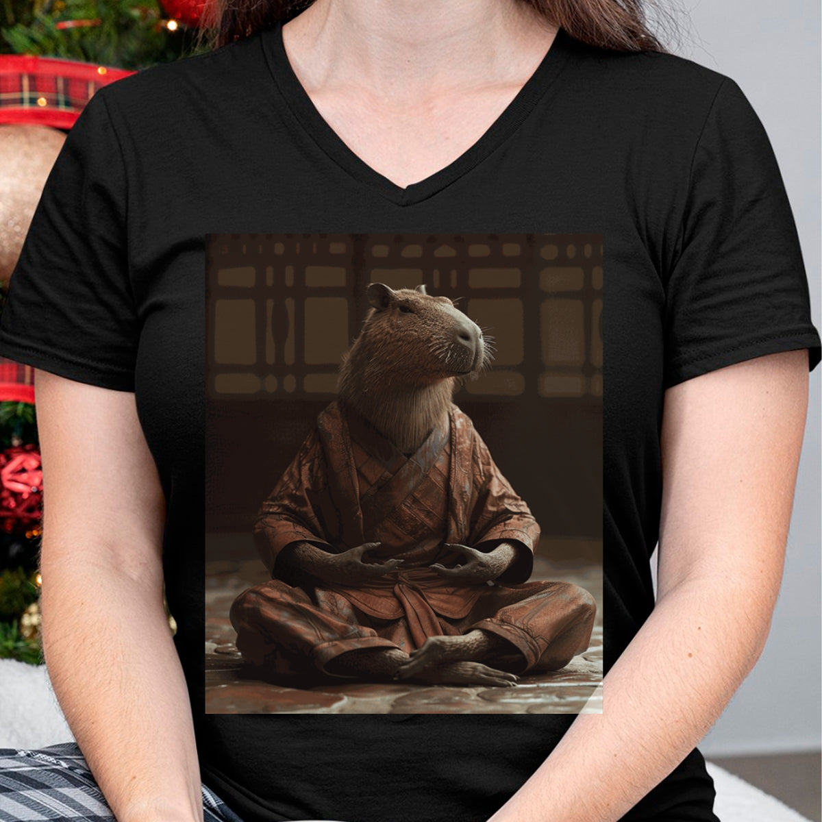 Cute Capybara Shirt, Funny Capybara Unisex T-Shirt/Hoodie/Sweatshirt HLT00 - Funny Graphic Capybara Long Sleeve T-Shirt (2)