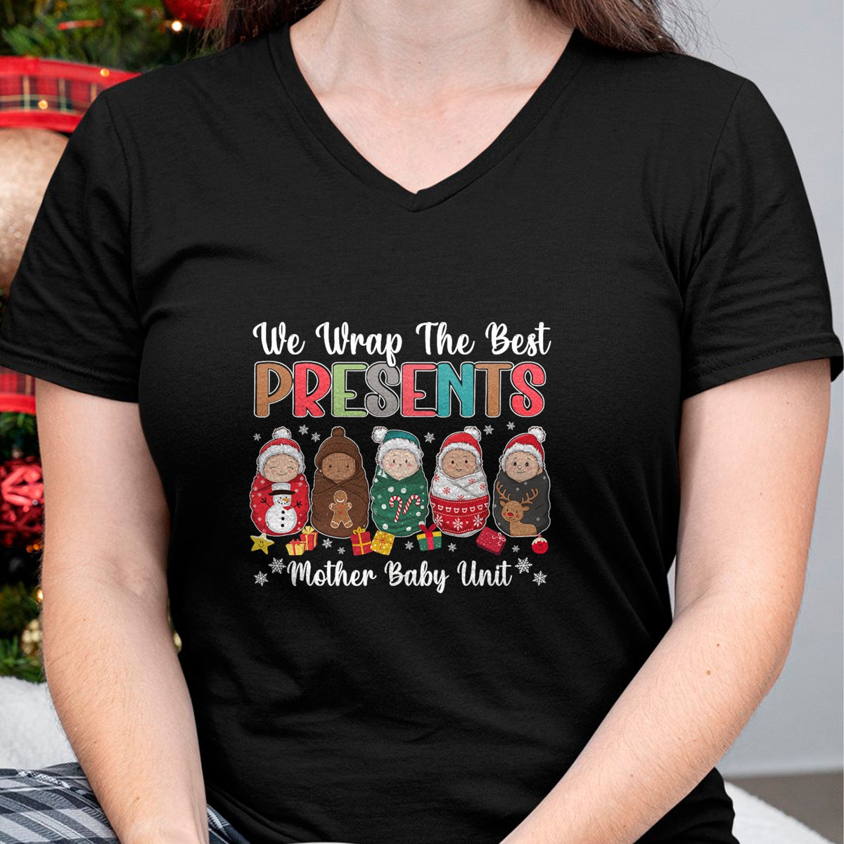 Funny Nurse Shirt, Nurse Unisex T-Shirt/Hoodie/Sweatshirt HLT00 - Mother Baby Nurse Christmas Mom Baby Nursing Groovy T-Shirt
