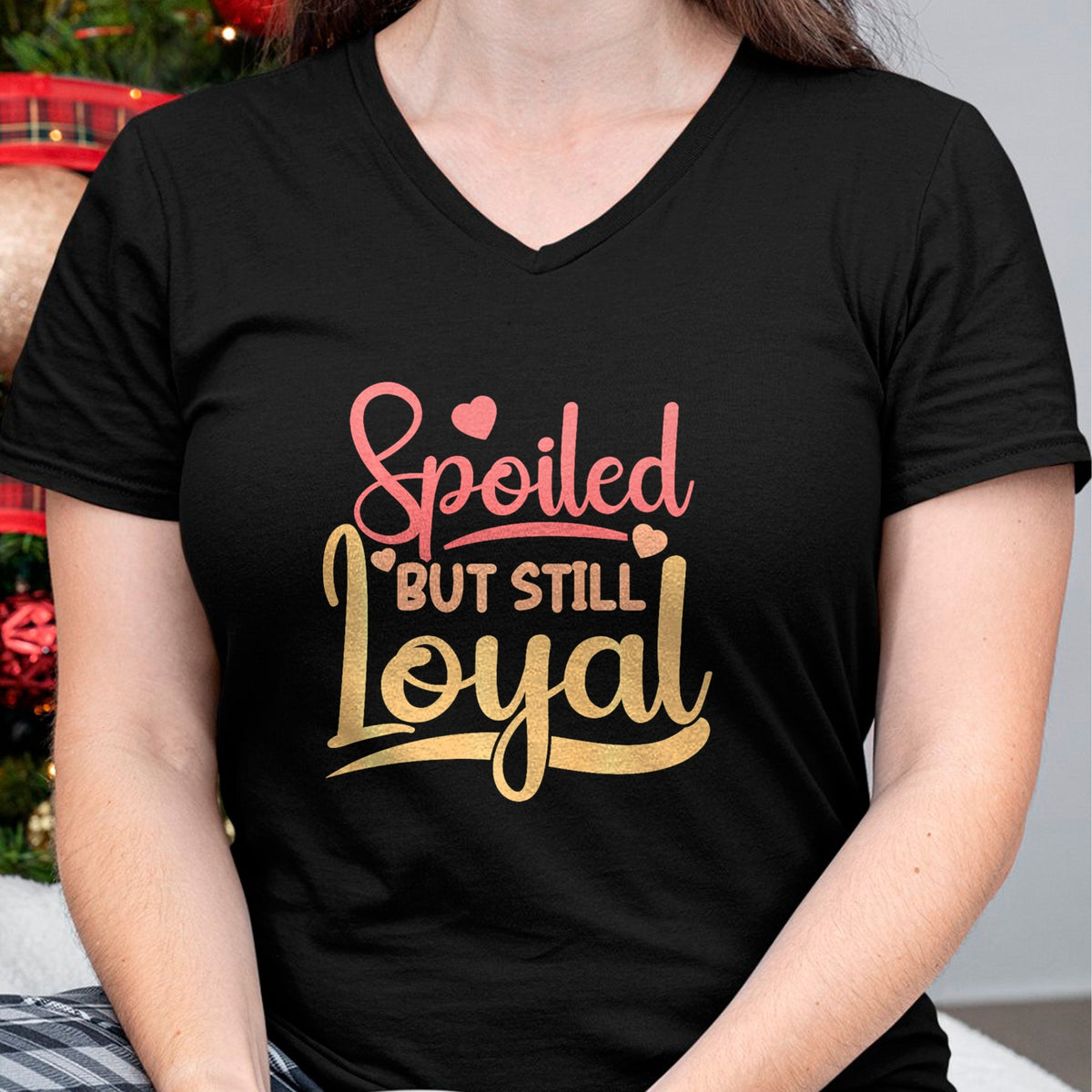 Best Wife Shirt, Wife and Husband Unisex T-Shirt/Hoodie/Sweatshirt HLT00 - Gift for wife T shirt, spoiled wife   Spoiled Wife Spoiled But Still Loyal Premium T-Shirt