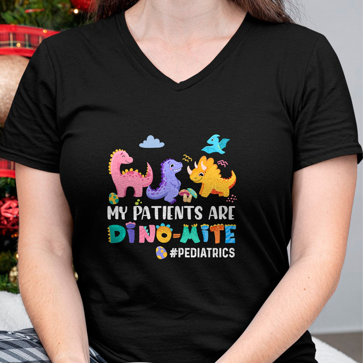 Funny Nurse Shirt, Nurse Unisex T-Shirt/Hoodie/Sweatshirt HLT00 - Pediatric Nurse PEDS Nursing Appreciation Pediatric Dinosaur T-Shirt