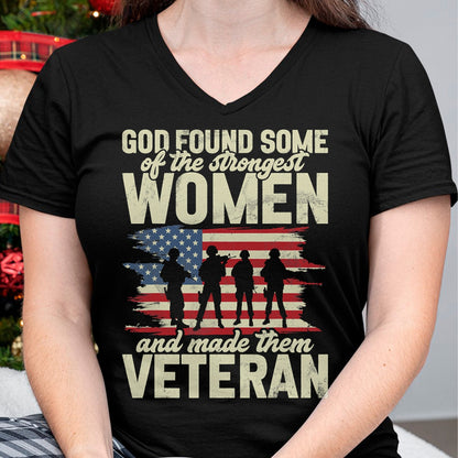 Proud Veteran Shirt, Funny Veteran UnisexT-Shirt/Hoodie/Sweatshirt HLT00 - Female Veteran Veteran_s Day Women Veteran Soldier Patriotic T-Shirt