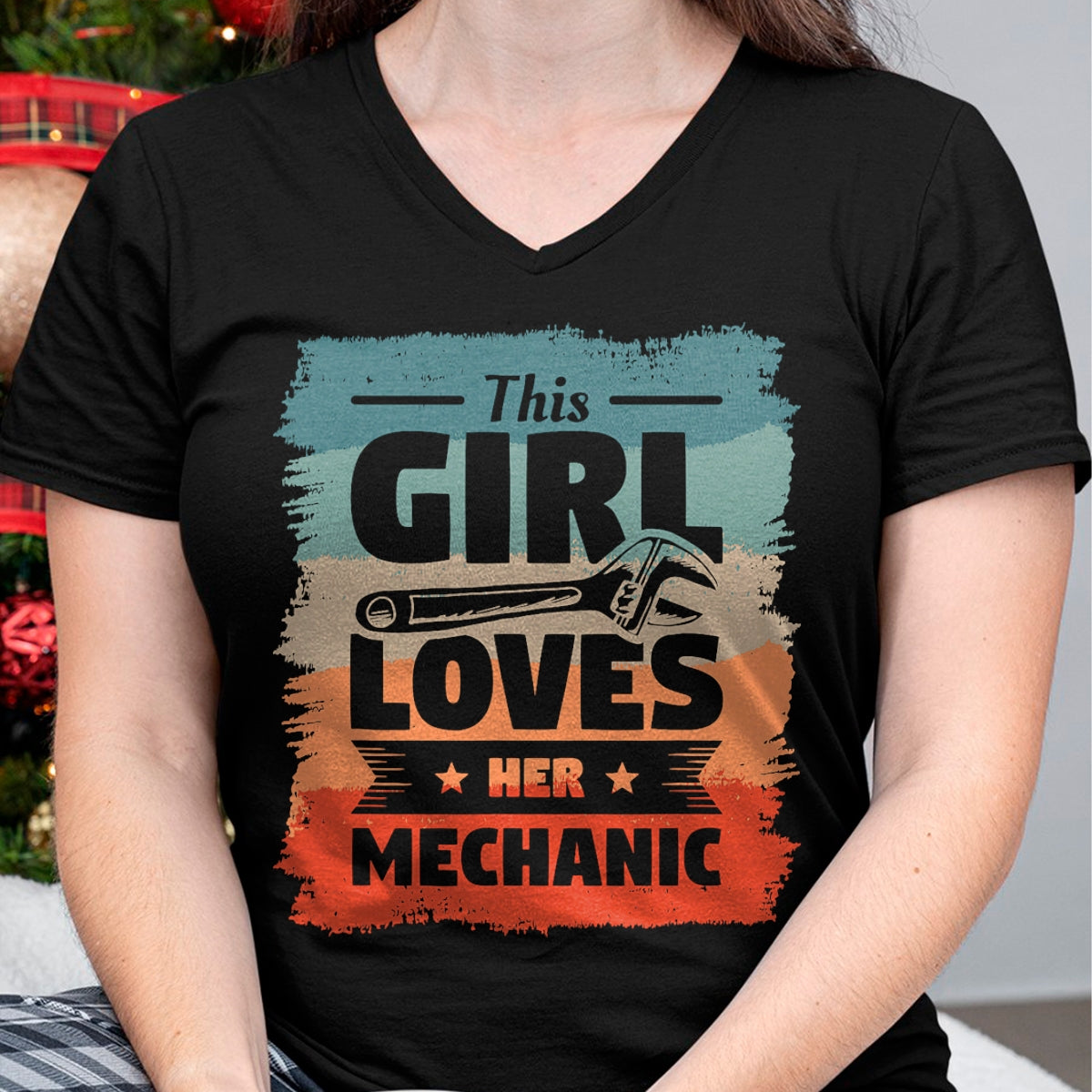 Best Mechanic Life Shirt, Funny Mechanic UnisexT-Shirt/Hoodie/Sweatshirt HLT00 - This Girl Loves Her Mechanic Girlfriend Wife Mechanics T-Shirt