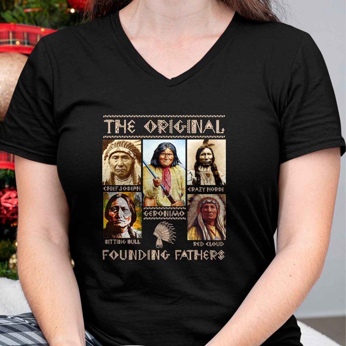 Native American T-Shirts, Vintage Native American Unisex T-Shirt/Hoodie/Sweatshirt HLT00 - The Original Founding Fathers
