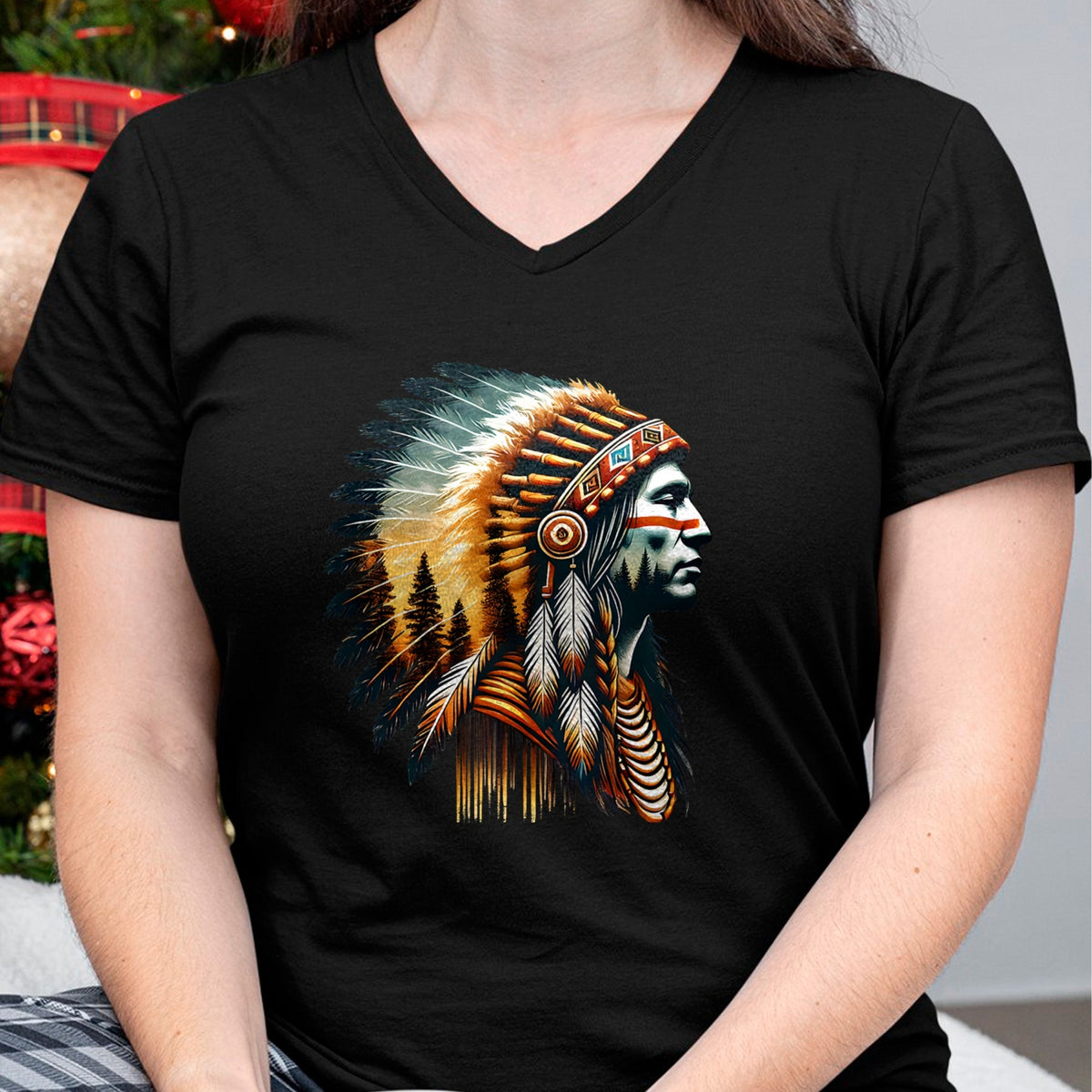 Native American T-Shirts, Vintage Native American Unisex T-Shirt/Hoodie/Sweatshirt HLT00 - Cool Native American Indian Chief Men Women Design