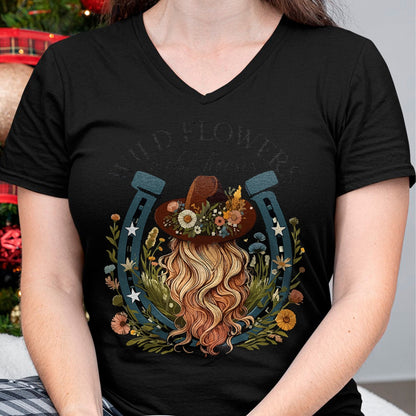 Best Horse Lover Shirt , Funny Horse UnisexT-Shirt/Hoodie/Sweatshirt HLT00 - Wildflowers Wild Horses Western Boho Country Music T-Shirt