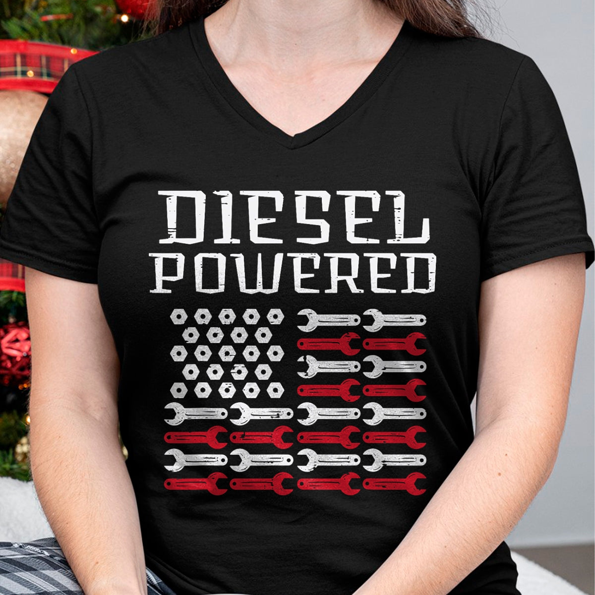 Best Mechanic Life Shirt, Funny Mechanic UnisexT-Shirt/Hoodie/Sweatshirt HLT00 - Diesel Powered US Flag Auto Mechanic Patriot Men Women Kids T-Shirt