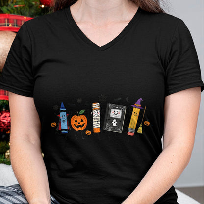 Best Teacher Shirt, Funny Teacher UnisexT-Shirt/Hoodie/Sweatshirt HLT00 - Back to School Halloween Teacher Spooky School Supplies T-Shirt