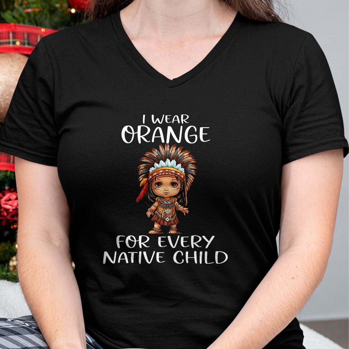 Native American T-Shirts, Vintage Native American Unisex T-Shirt/Hoodie/Sweatshirt HLT00 - Wear orange for every American native child Indian Pride