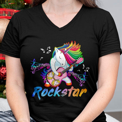 Guitar Lover Shirt, Funny Guitar UnisexT-Shirt/Hoodie/Sweatshirt HLT00 - Unicorn Rock Star Guitar Rockin_ Music Singer T-Shirt