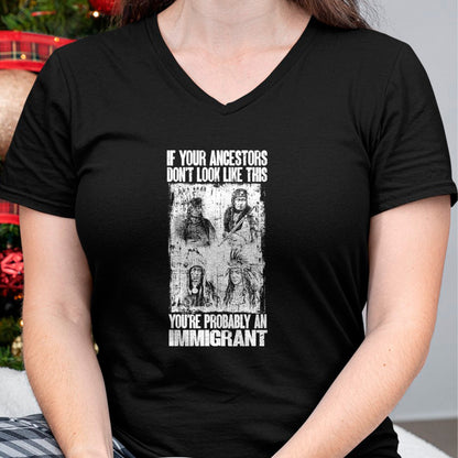 Native American T-Shirts, Vintage Native American Unisex T-Shirt/Hoodie/Sweatshirt HLT00 - Native American You Are Probably An Immigrant Indian