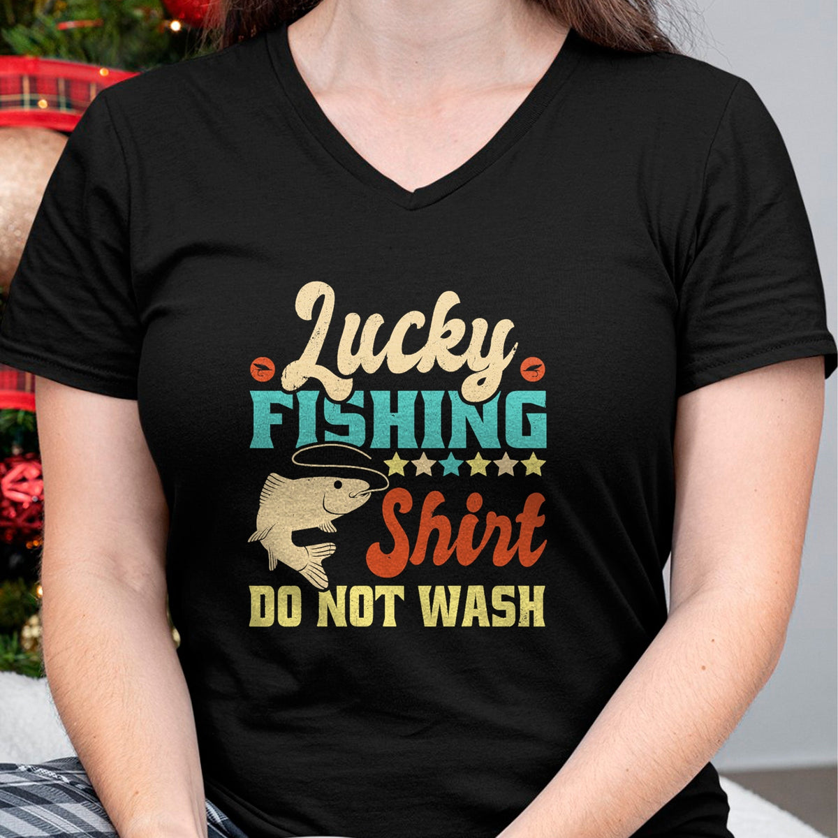 Gift for Dad Shirt, Funny Dad Unisex T-Shirt/Hoodie/Sweatshirt HLT00 – Funny My Lucky Fishing Shirt For Men Women Dad T-Shirt