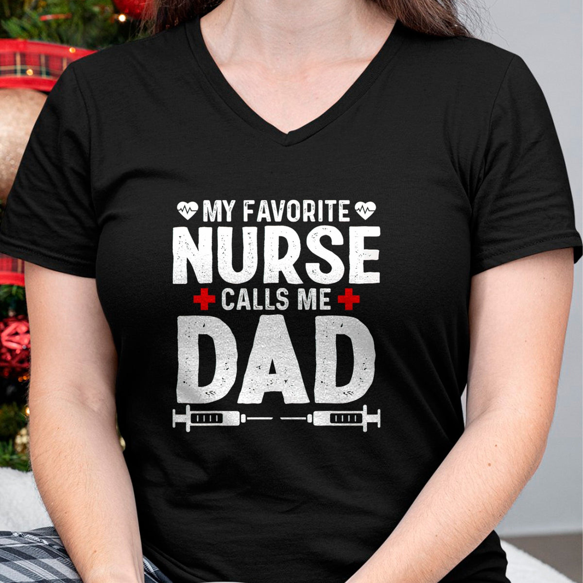 Funny Nurse Shirt, Nurse Unisex T-Shirt/Hoodie/Sweatshirt HLT00 - My favorite Nurse calls me Dad Daughter Hospital Nursing T-Shirt