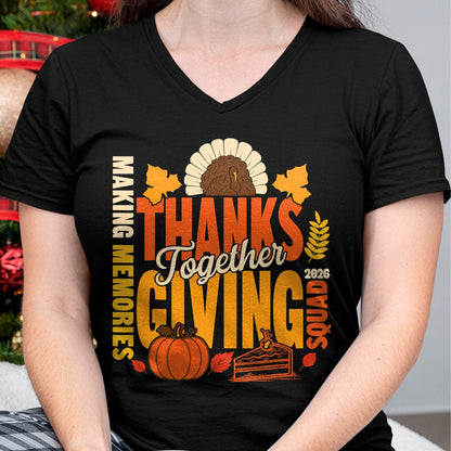 Best Thanksgiving Family Shirt , Funny Thanksgiving UnisexT-Shirt/Hoodie/Sweatshirt HLT00 - Family Thanksgiving Squad 2026 Matching Family Thanksgiving T-Shirt (2)