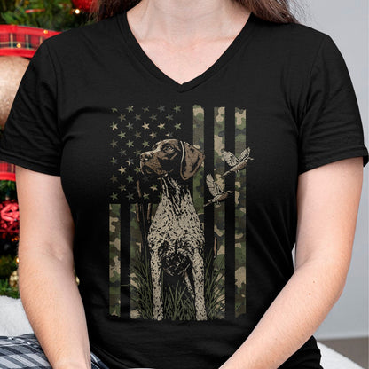 Funny Hunting Shirt, Gift For Hunting Lover Unisex T-Shirt/Hoodie/Sweatshirt HLT00 - Pheasant Hunting Dog Distressed (Design on Back) T-Shirt