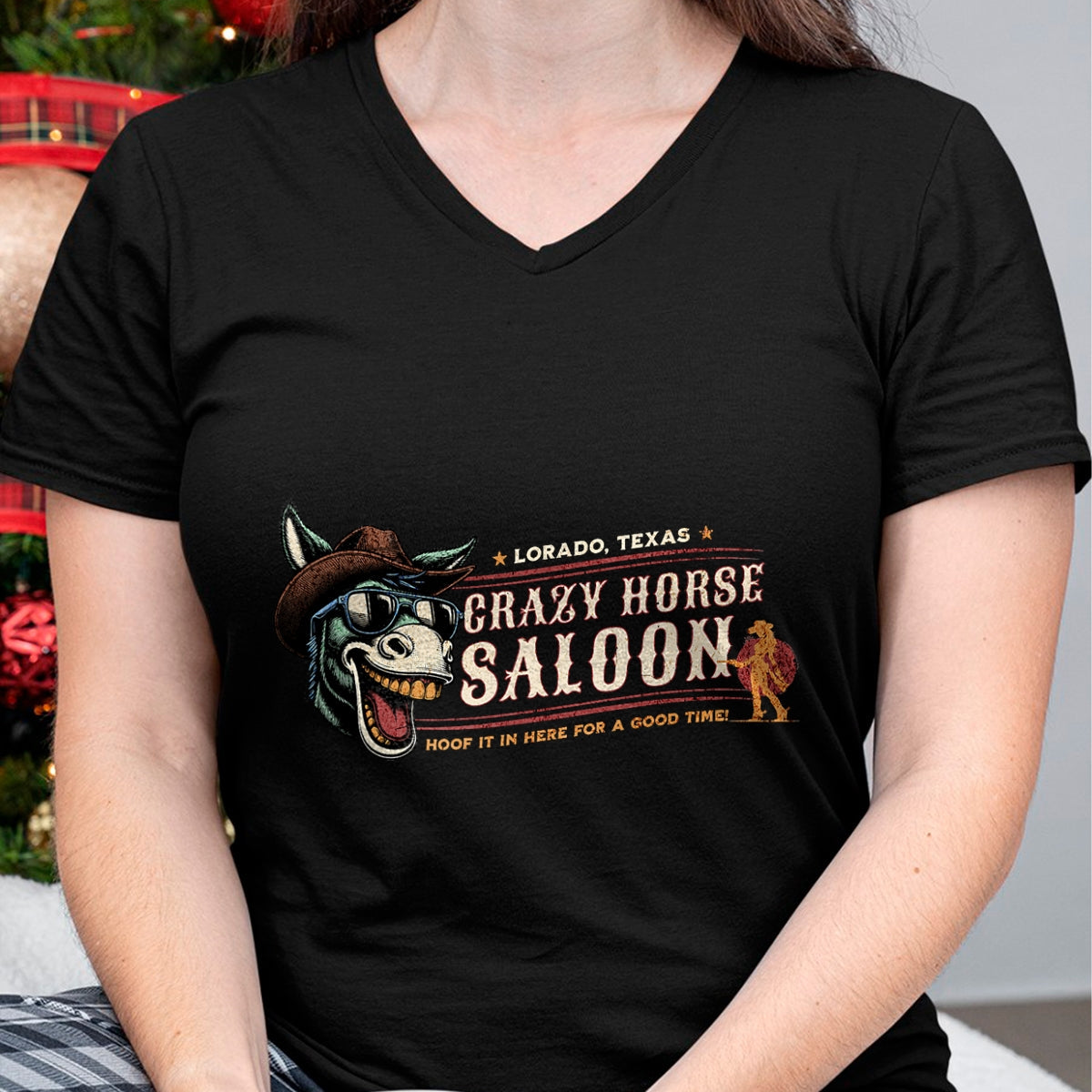 Best Horse Lover Shirt , Funny Horse Unisex T-Shirt/Hoodie/Sweatshirt HLT00 - Crazy Horse Saloon Bar T-Shirt