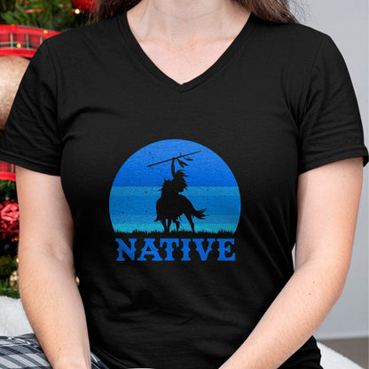 Native American T-Shirts, Vintage Native American Unisex T-Shirt/Hoodie/Sweatshirt HLT00 - Northwest Native American Knight Pride Mountain Warrior (1)