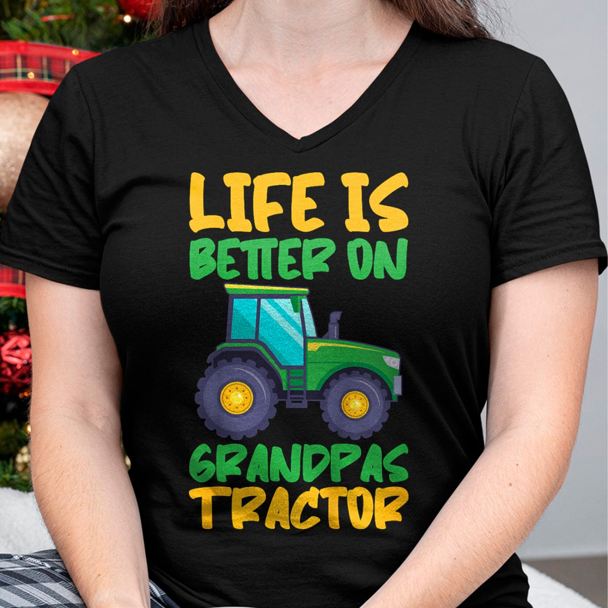 Best Farmer Life Shirt, Funny Farmer UnisexT-Shirt/Hoodie/Sweatshirt HLT00 - Young Farmer Funny Tractor Boy On Grandpas Tractor T-Shirt