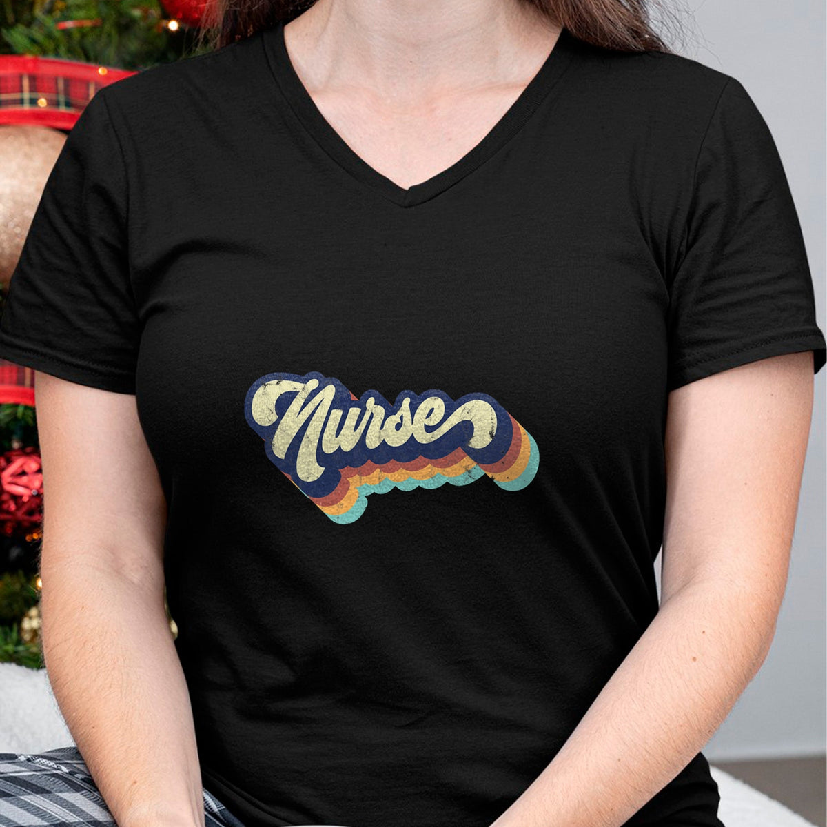 Funny Nurse Shirt, Nurse Unisex T-Shirt/Hoodie/Sweatshirt HLT00 - Retro Nurse Woman Wears a Nursing Tee on Nurse's Day T-Shirt
