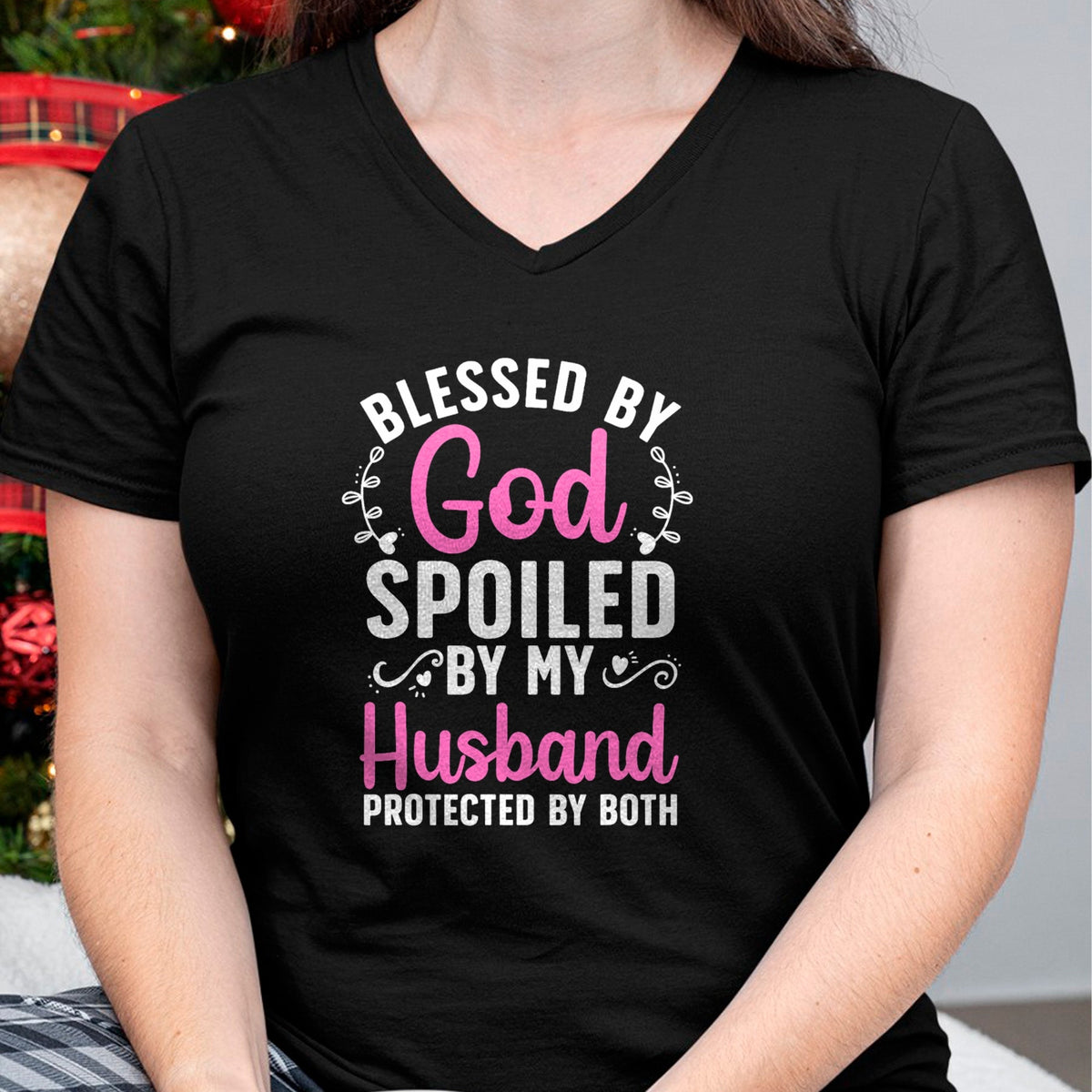 Best Wife Shirt, Wife and Husband Unisex T-Shirt/Hoodie/Sweatshirt HLT00 - Funny Spoiled Wife Art For Women Girls Husband Spoiled Wife T-Shirt