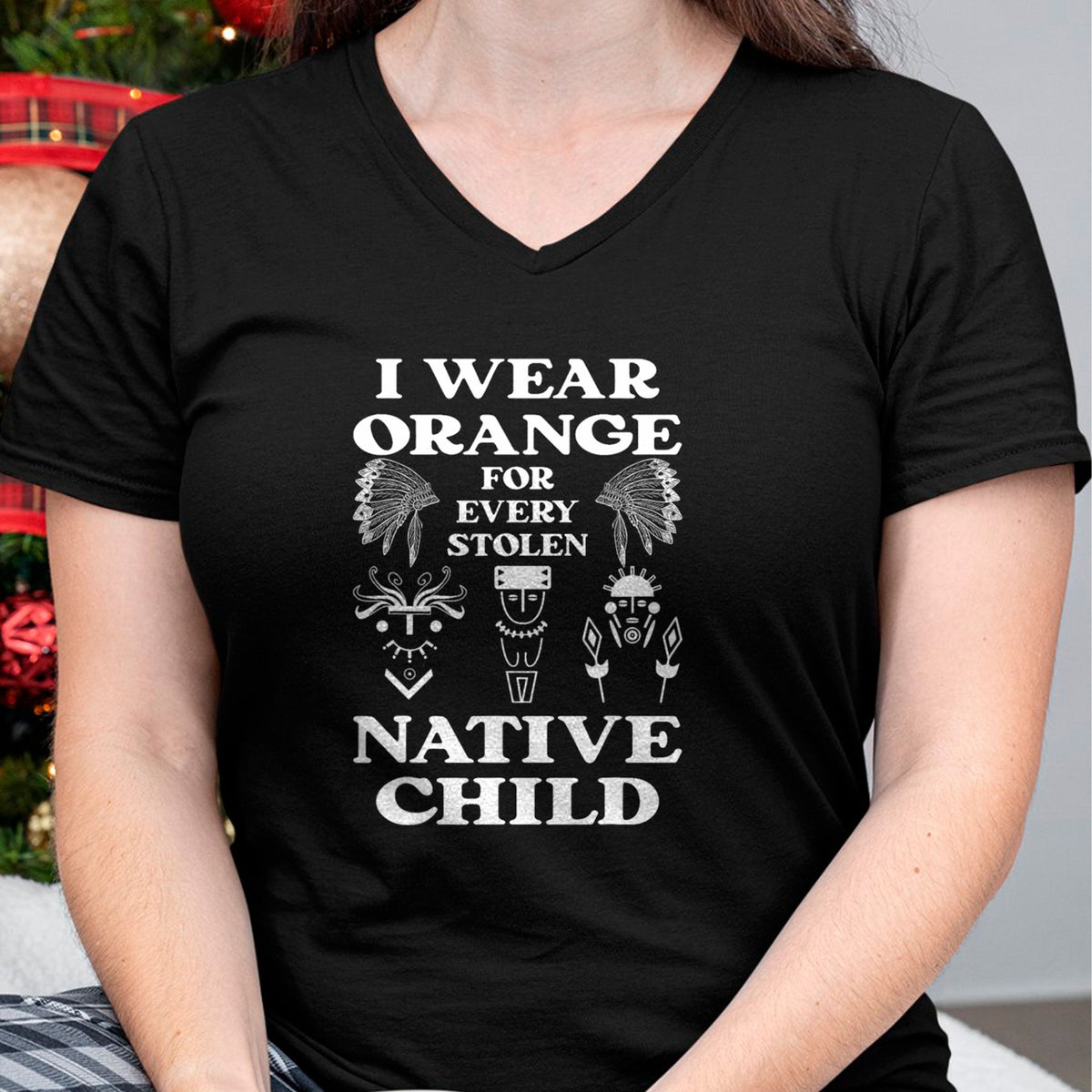 Native American T-Shirts, Vintage Native American Unisex T-Shirt/Hoodie/Sweatshirt HLT00 - I Wear Orange For Every American Native Child Indian Pride (3)