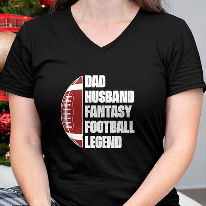 Best Wife Shirt, Wife and Husband Unisex T-Shirt/Hoodie/Sweatshirt HLT00 - Dad Husband Fantasy Football Legend League Funny Fathers Day T-Shirt