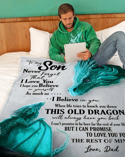 Special Gift For Your Son Blanket - From Dad (SKU2605-165)