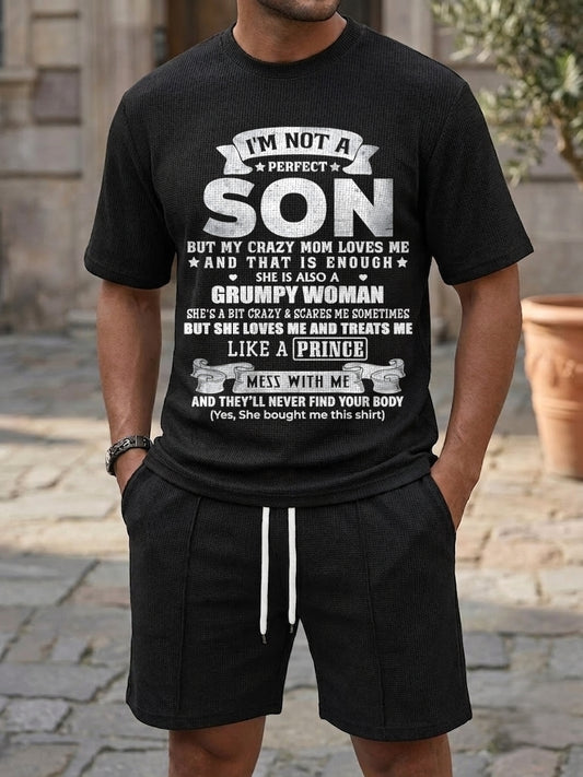 I'm Not A Perfect Son But My Crazy Mom Love Me - Birthday Gift From Mom / Woman - ccdi00 A09-739