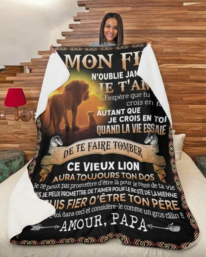 Cadeau Spécial Pour Ton Fils Couverture - De Papa (SKU2610-522)