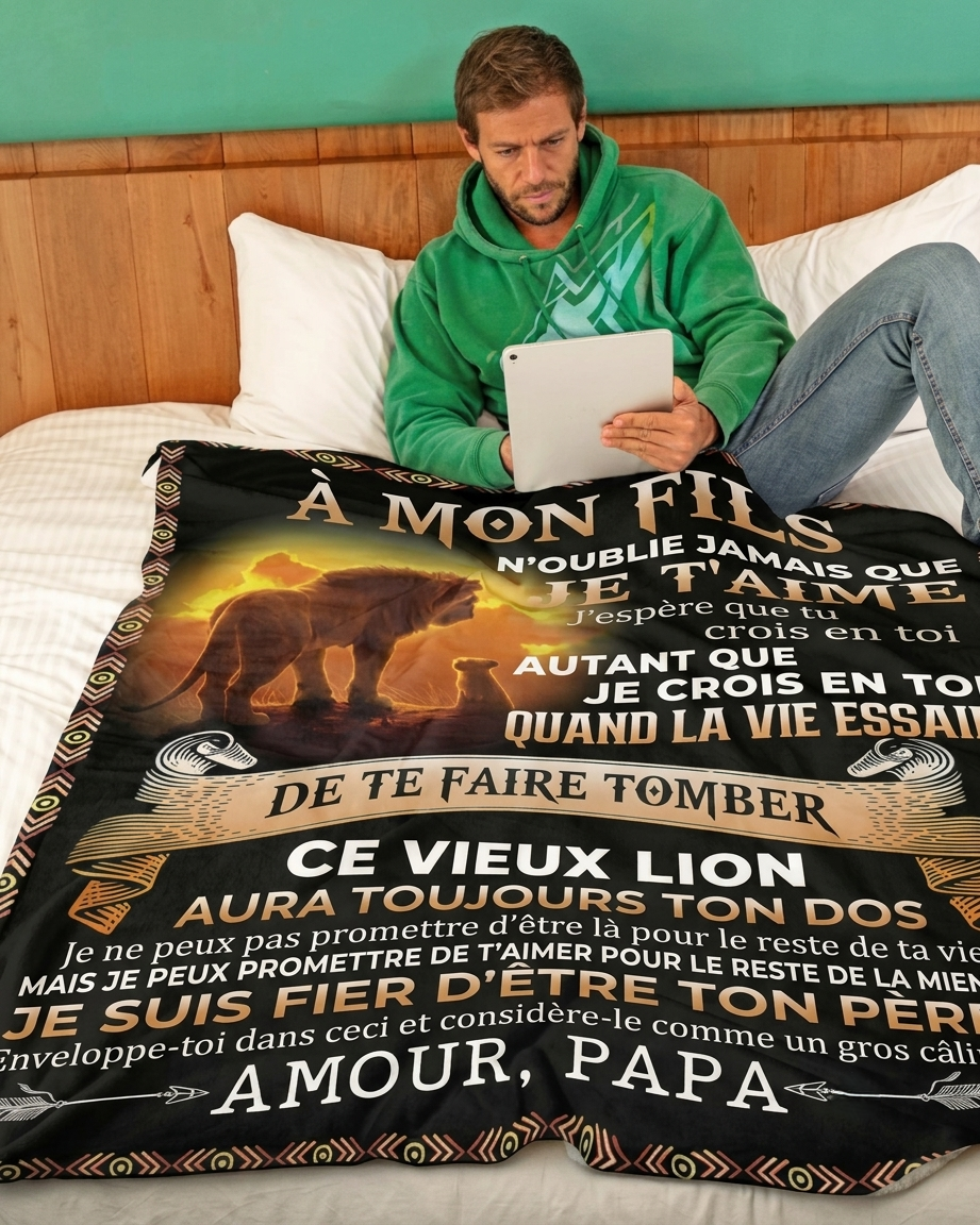 Cadeau Spécial Pour Ton Fils Couverture - De Papa (SKU2610-522)
