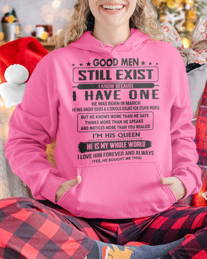 March - Good men Still Exist - gift for your girlfriend, wife from Husband - NGHL03 (SKU-GM-03)