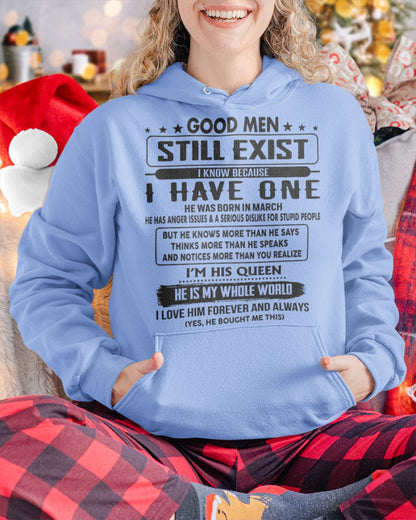 March - Good men Still Exist - gift for your girlfriend, wife from Husband - NGHL03 (SKU-GM-03)
