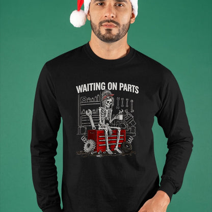 Best Mechanic Life Shirt, Funny Mechanic UnisexT-Shirt/Hoodie/Sweatshirt HLT00 - Funny Waiting On Parts Mechanic Skeleton Auto Repair Garage T-Shirt