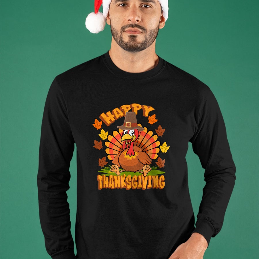 Best Thanksgiving Family Shirt , Funny Thanksgiving UnisexT-Shirt/Hoodie/Sweatshirt HLT00 - Funny Thanksgiving Happy Turkey Family Dinner T-Shirt