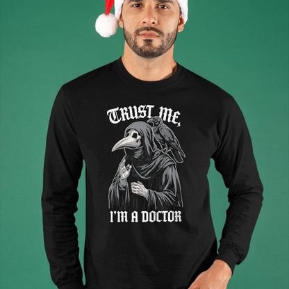 Best Doctor Shirt, Funny Doctor UnisexT-Shirt/Hoodie/Sweatshirt HLT00 - Trust me I'm a Doctor Plague Doctor T-Shirt