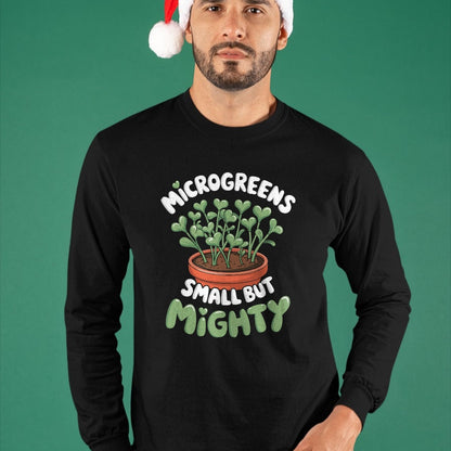 Best Farmer Life Shirt, Funny Farmer UnisexT-Shirt/Hoodie/Sweatshirt HLT00 - Small Mighty Farmer Sprouts Plant Gardening Microgreens T-Shirt