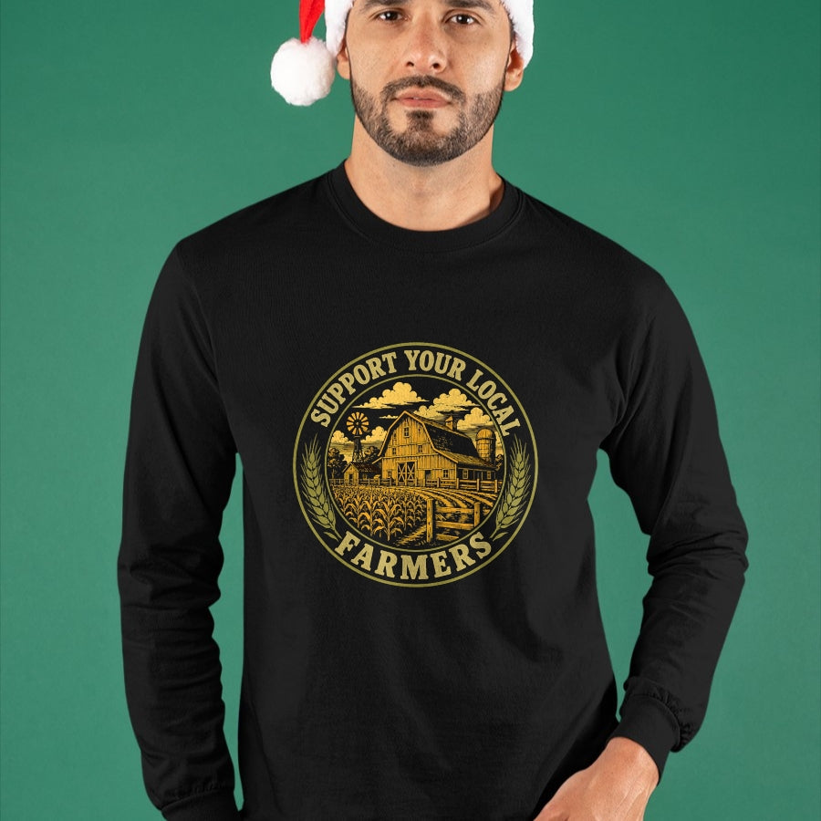Best Farmer Life Shirt, Funny Farmer UnisexT-Shirt/Hoodie/Sweatshirt HLT00 - Support Your Local Farmers Vintage Farm Agriculture T-Shirt
