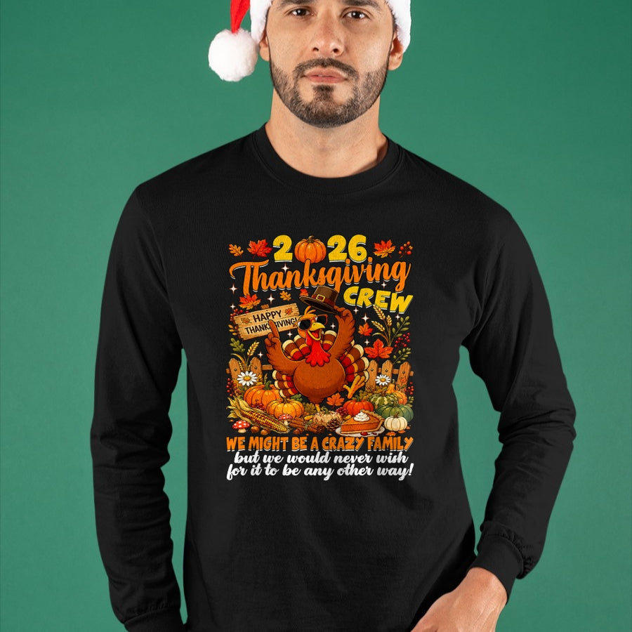 Best Thanksgiving Family Shirt , Funny Thanksgiving UnisexT-Shirt/Hoodie/Sweatshirt HLT00 - Family Thanksgiving Matching Family 2026 Thanksgiving Crew T-Shirt