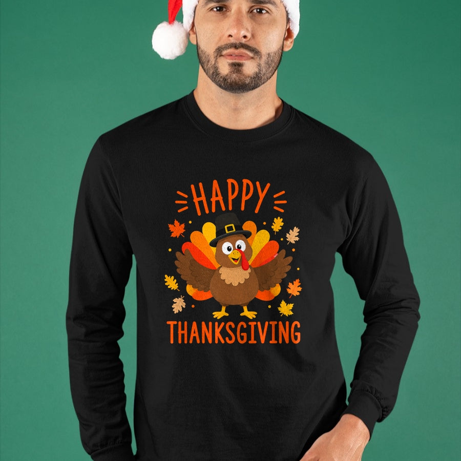 Best Thanksgiving Family Shirt , Funny Thanksgiving UnisexT-Shirt/Hoodie/Sweatshirt HLT00 - Happy Thanksgiving Funny Turkey Family Dinner Thanksgiving T-Shirt (1)